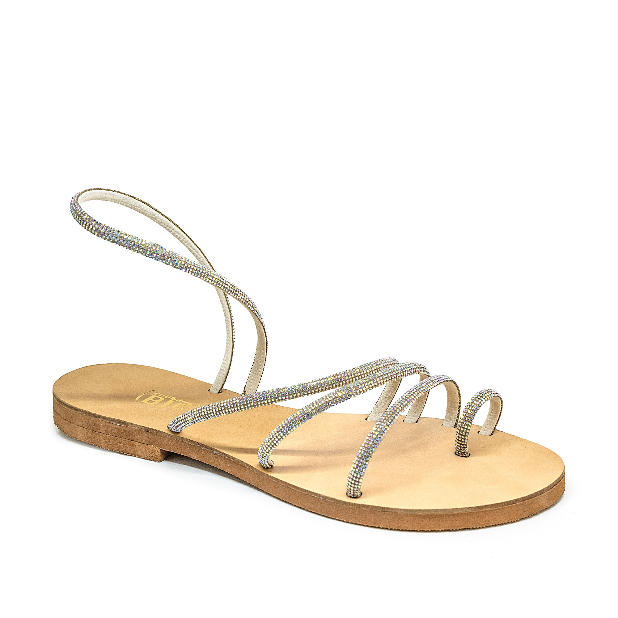 Bigshoes GA0114-N06 Δερμάτινο Σανδάλι Χρυσό φωτογραφία